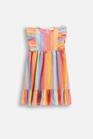 COCCODRILLO lühikeste varrukatega kleit TROPICAL STORY GIRL KIDS, värv, WC5128201TGK-022-122, 122 cm 