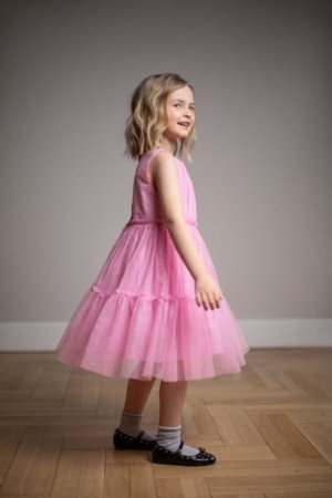 COCCODRILLO varrukateta kleit, roosa, WC6128304EJG-007-134, 134 suurus 