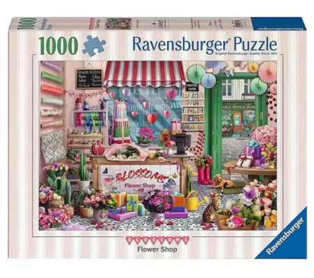 RAVENSBURGER PUZZLE pusle Õitsev lillepood, 1000 tk, 12001727 1 