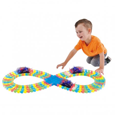 PLAYGO autorada GLOW RACER TRACK SET, 85 pcs, 2915 2915