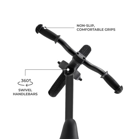 KINDERKRAFT tasakaaluratas ETER, must, KRETER00BLK0000 