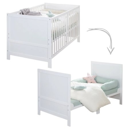 ROBA muudetav voodi koos madratsiga EASY SLEEP, 70x140 cm., White, 0194WE-M 