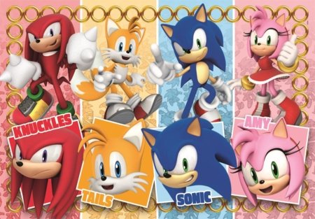 CLEMENTONI LAPSE PUZZLE Sonic, 60 tk,, 26073 