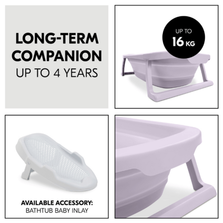 HAUCK kokkupandav vann WASH N FOLD M, Lavender, 727003 