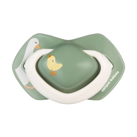 CANPOL BABIES rõngaslutt silikoon GOOSE, 0-6 m., 2 tk., 22/667 
