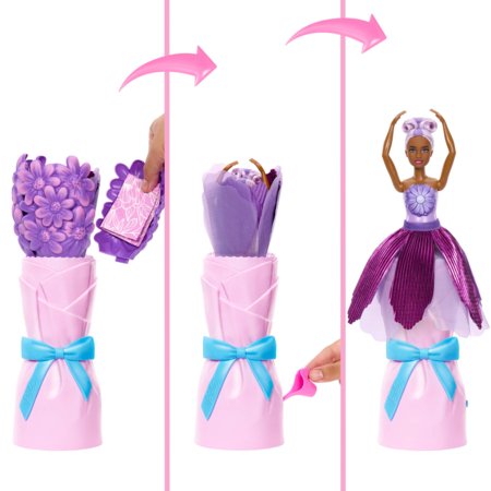 BARBIE Petal Pop nukk karikakarde kimbus, JMF58 