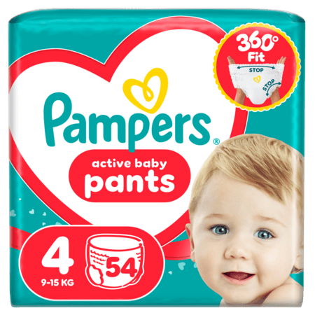 PAMPERS püksmähkmed Pants, 4 suurus, 9-15kg, 54 tk., 80894798 
