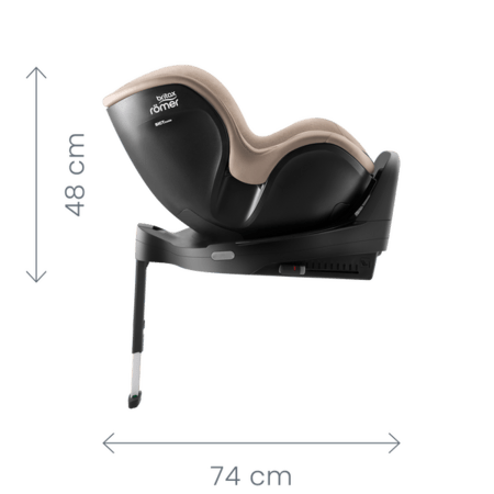 BRITAX  autotool  61-105 cm, DUALFIX PRO M,  LUX,  Linen Grey, 2000040896 