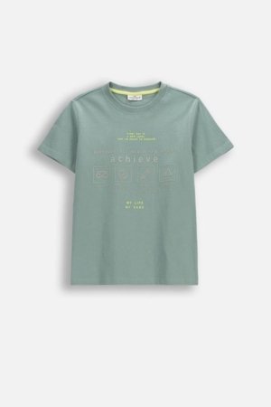 COCCODRILLO lühikeste varrukatega t-särk, rohelised, WC6143203NBJ-011-140, 140 cm 