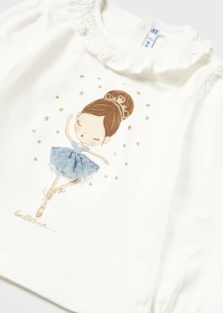 MAYORAL pikkade varrukatega t-särk 4A, natural/blue, 2006-69 2006-69