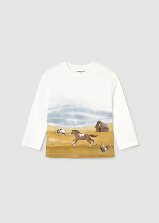 MAYORAL pikkade varrukatega t-särk, farm, 2.068-35 
