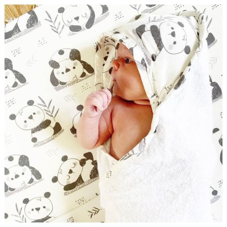 MARKLAND musliini kapuutsiga rätik PURE MUSLIN, 75x75 cm., Panda, 18-25PA 