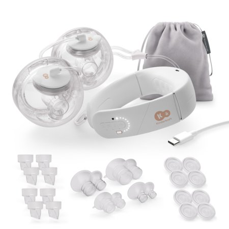 KINDERKRAFT topelt kaasaskantav elektriline rinnapump GENTLENEST, White, KEGENE00GLD0000 