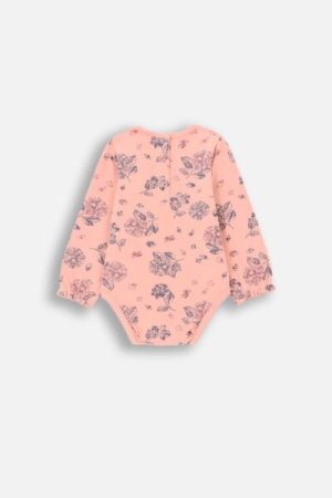 COCCODRILLO body FLOWERS GIRL NEWBORN, powder pink, ZC4112102FGN-033-086, 86 cm 