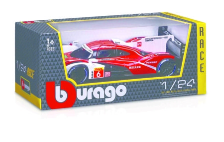 BBURAGO 1:24 võidusõiduautomudel Porsche 963, 18-28042 