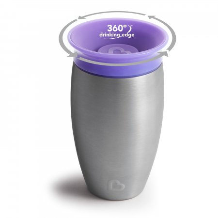 MUNCHKIN Sippy tass, lilla, Miracle 360, 12m+, 296ml, 90098 5190901