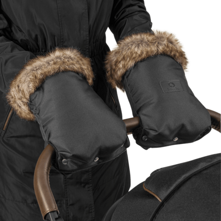 LIONELO kaheosalised kindad käru jaoks, Black, LO-HANDMUFF 