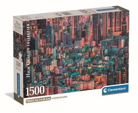 CLEMENTONI Puzzle the hive, hong kong, 1500 tk,, 31732 