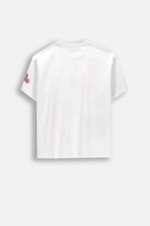 COCCODRILLO lühikeste varrukatega t-särk, valged, cm 