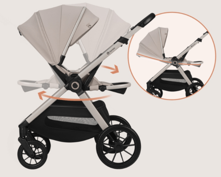 LIONELO universaalne käru LAYLA 2in1, Beige taupe, LO-LAYLA 2IN1 