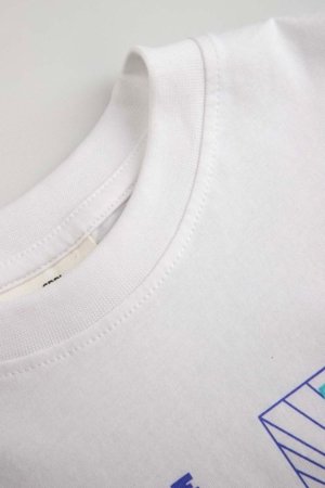 COCCODRILLO lühikeste varrukatega t-särk, valged, suurus 