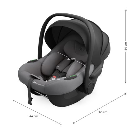 KINDERKRAFT turvatool I-LITE, 40–87 cm ja alus ENDURA SAFE FX, grey, KCILENFXGRY2000 