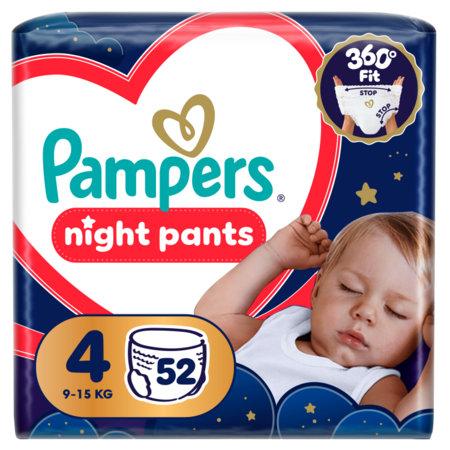 PAMPERS püksmähkmed Night Pants, 4 suurus, 9-15kg, 52 tk., 80895146 