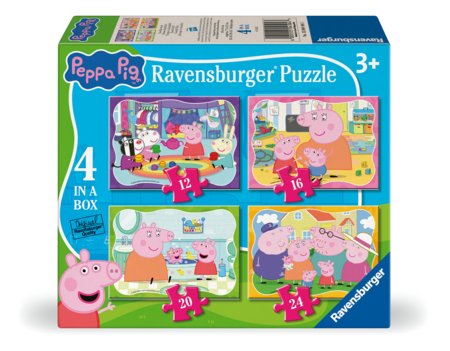 RAVENSBURGER pusle Peppa Pig 12/16/20/24 tk, 4104 