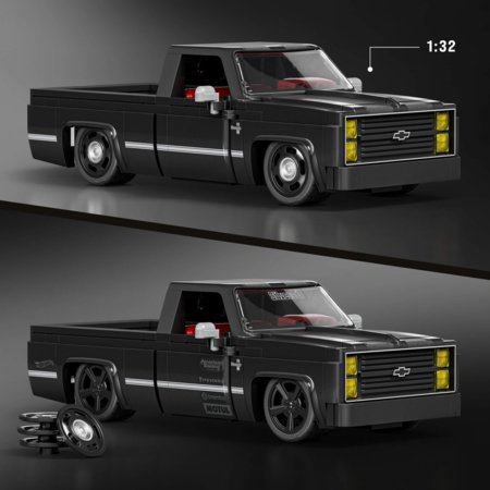 MATTEL BRICK SHOP HOT WHEELS Chevy Silverado 83 ehituskomplekt, JKG42 