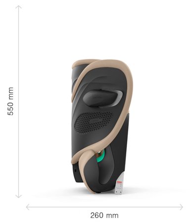 CYBEX turvatool SOLUTION G2 I-FIX PLUS, 100-150 cm., Moon black, 524000661 