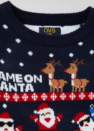 OVS BOY3-10Y TRICOT 2H 4-5 BLACK 001915482 