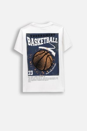 COCCODRILLO lühikeste varrukatega t-särk, valged, WC6143203MBJ-001-146, 146 cm 