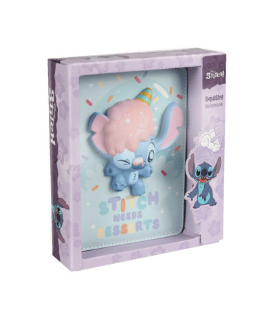 STITCH märkmik Squishy 3D, 75231PTR 