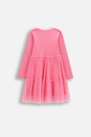 COCCODRILLO pikkade varrukatega kleit, roosad, 