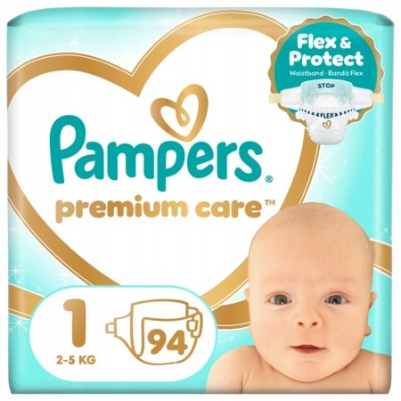 PAMPERS mähkmed Premium Care, 1 suurus 2-5kg, 94 tk., 80887526 