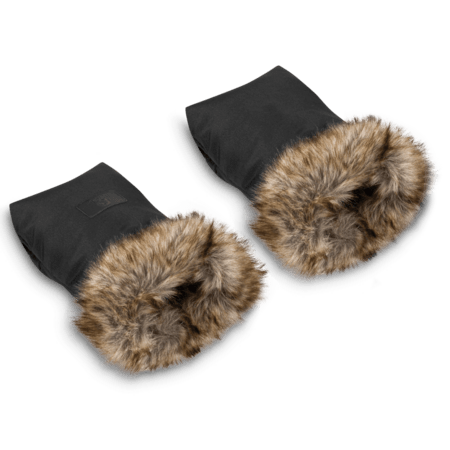 LIONELO kaheosalised kindad käru jaoks, Black, LO-HANDMUFF 
