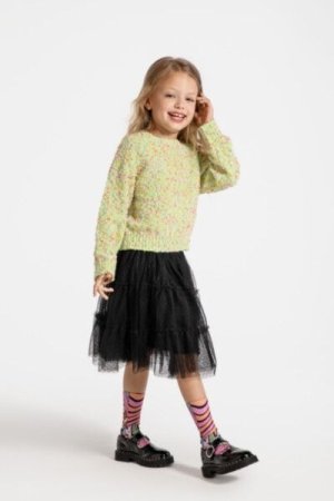 COCCODRILLO sweater CARTOONS GIRL KIDS, roheline, ZC4172101CGK-011-122, 122 cm 