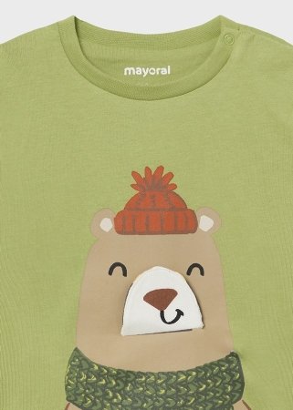 MAYORAL pikkade varrukatega t-särk 3D, rohelised, 2.035-77, 92 cm 