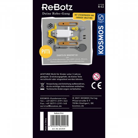 KOSMOS ehituskonstruktor Pitti der Walking-Bot, 1KS617073 1KS617073