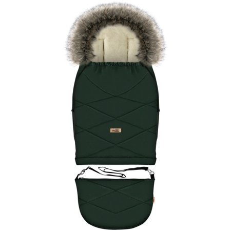 MILLI universaalne jalutuskäru soojakott GROWUP, Bottle green, MIL1110162 