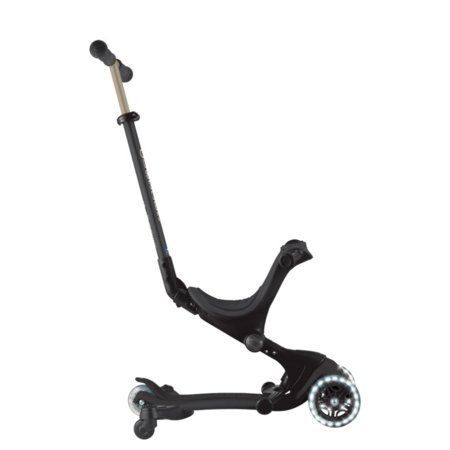 GLOBBER tõukeratas Go Up Deluxe Lights 360°, must, 699-320 