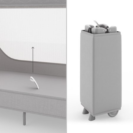 KINDERKRAFT reisivoodi-maneež LEODY UP, Grey, KCLEODUPGRY0000 