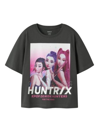 NAME IT KPOP lühikeste varrukatega t-särk, 13264033-363D4A, suurus 