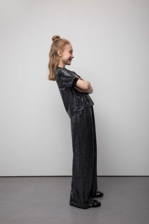 COCCODRILLO püksid, sidabrinis, cm 