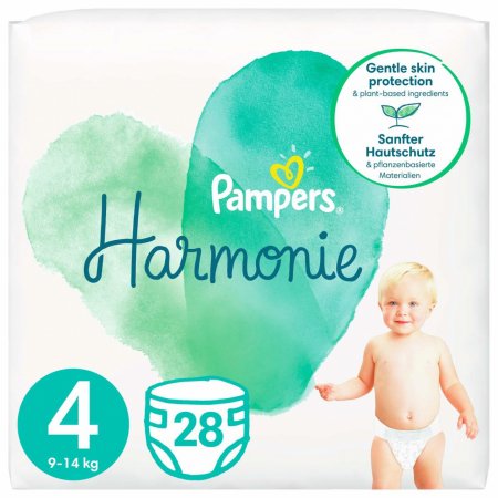 PAMPERS Harmonie teipmähkmed, suurus 4, 28 tk, 9-14kg, 81754112 81754112