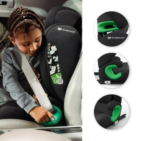 KINDERKRAFT turvatool JUNIOR FIX 2 PLUS, 100-150 cm., Black, KCJUFI20BLKPL0N 