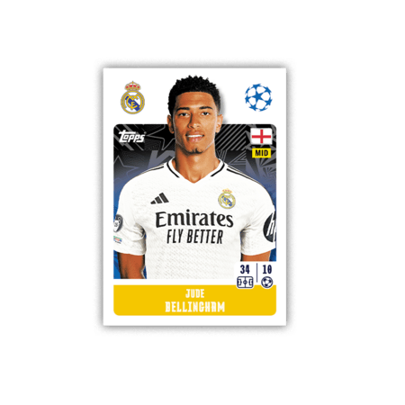 TOPPS kleepsud Champions League 2025 Mega Multipack, 41+1vnt., 5053307074507 
