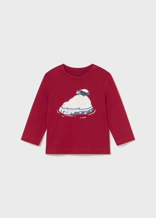 MAYORAL pikkade varrukatega t-särk, red, 2.071-43, 4 cm 