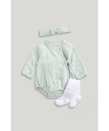 MOTHERCARE bodi, sukkpüksid ja peapael, LK396 