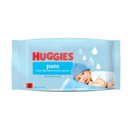 HUGGIES niisked salvrätikud PURE PLASTIC FREE, 48 tk., 2434925 